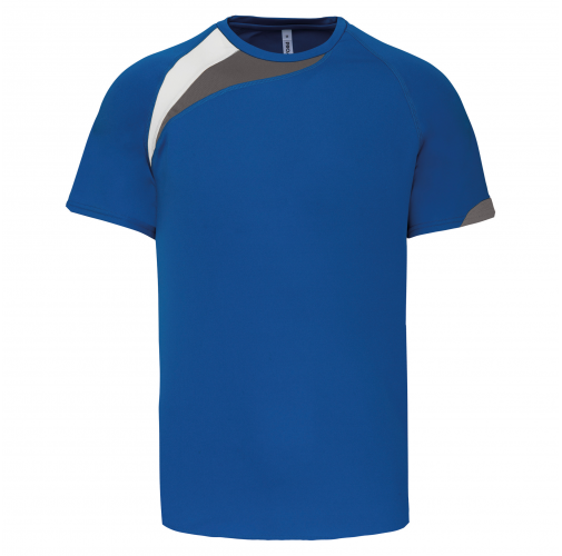 sporty royal blue / white / storm grey Camiseta equipaciones manga corta niños