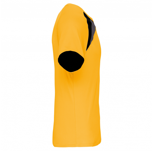 sporty yellow/black/storm grey Camiseta equipaciones manga corta niños