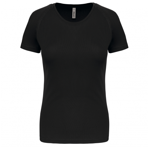 black Camiseta de deporte mujer