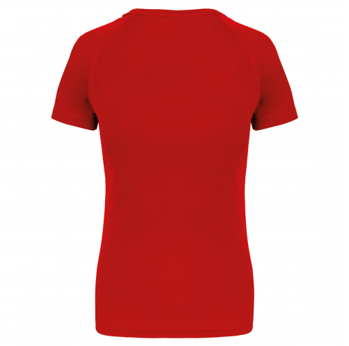 red Camiseta de deporte mujer