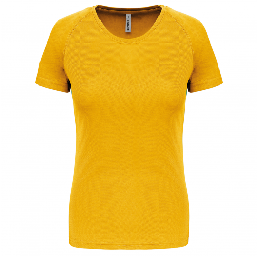 true yellow Camiseta de deporte mujer