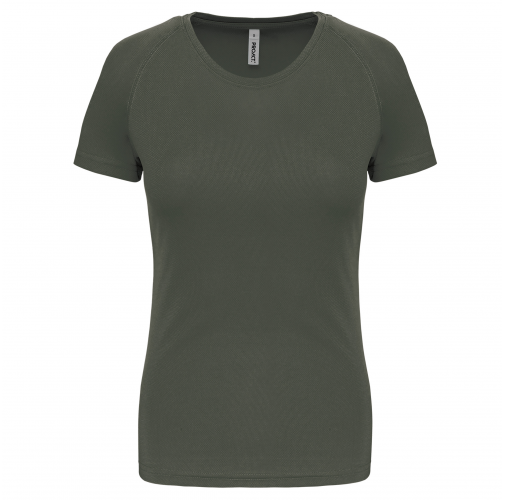 dark khaki Camiseta de deporte mujer