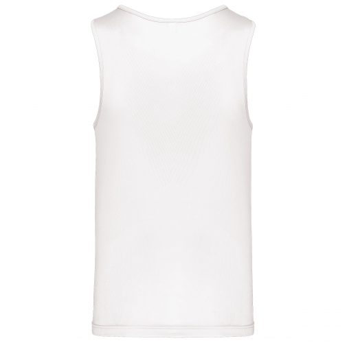 white Camiseta de deporte tirantes hombre