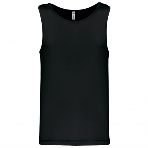 black Camiseta de deporte tirantes hombre