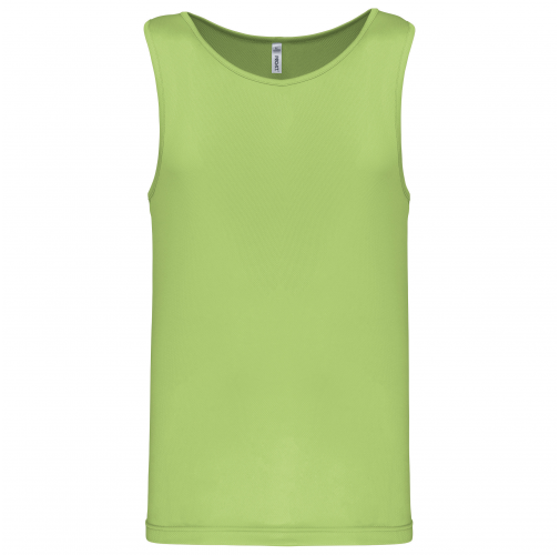 lime Camiseta de deporte tirantes hombre