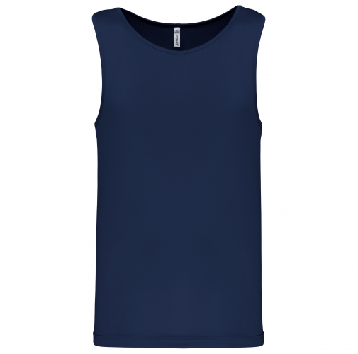 sporty navy Camiseta de deporte tirantes hombre