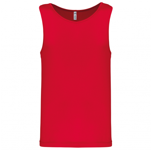 red Camiseta de deporte tirantes hombre