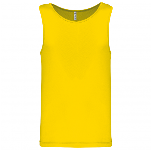 true yellow Camiseta de deporte tirantes hombre