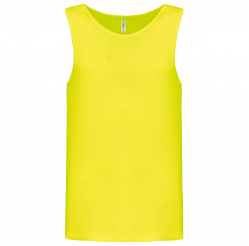 fluorescent yellow Camiseta de deporte tirantes hombre
