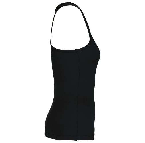 black Camiseta de deporte tirantes mujer