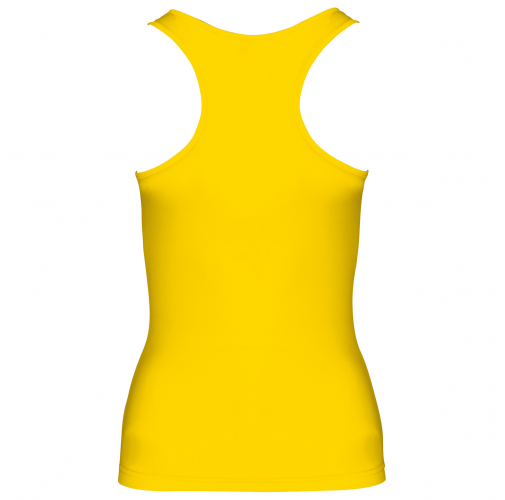 true yellow Camiseta de deporte tirantes mujer
