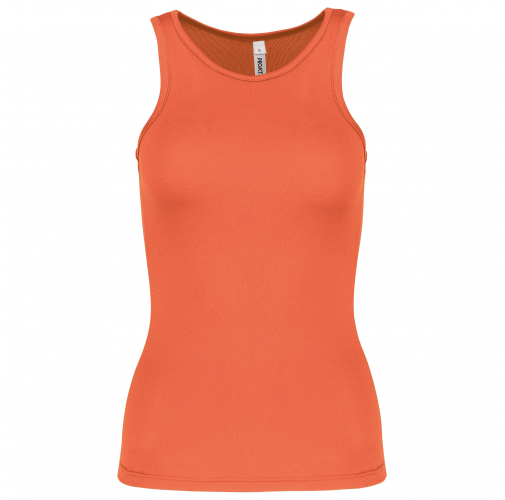 fluorescent orange Camiseta de deporte tirantes mujer