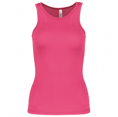 fluorescent pink Camiseta de deporte tirantes mujer