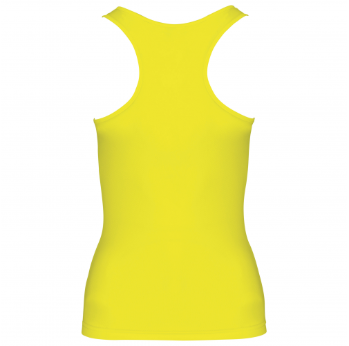 fluorescent yellow Camiseta de deporte tirantes mujer
