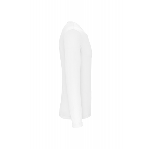 white Camiseta de deporte manga larga hombre