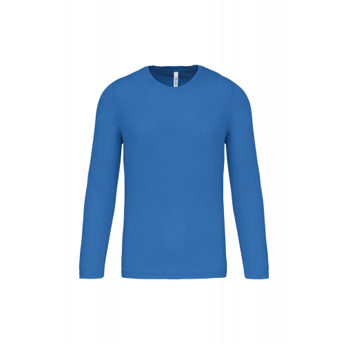 aqua blue Camiseta de deporte manga larga hombre