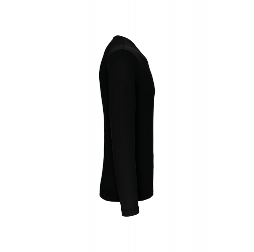 black Camiseta de deporte manga larga hombre