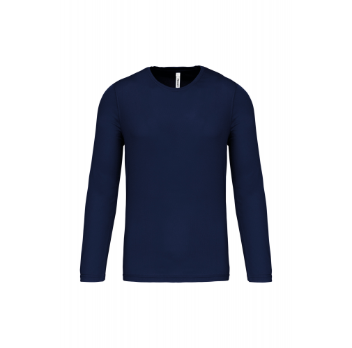 sporty navy Camiseta de deporte manga larga hombre