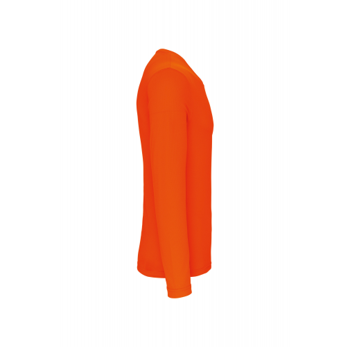 fluorescent orange Camiseta de deporte manga larga hombre