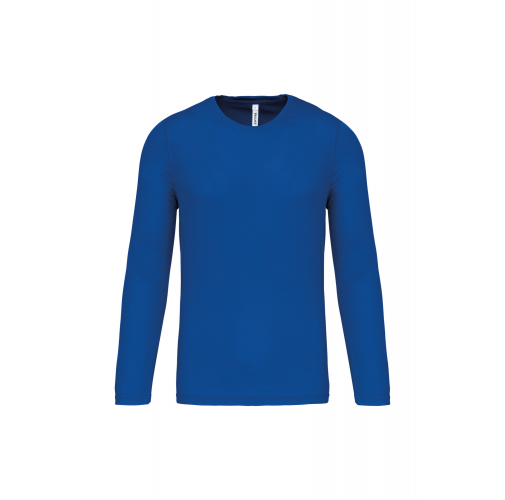 sporty royal blue Camiseta de deporte manga larga hombre