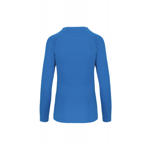 aqua blue Camiseta de deporte manga larga mujer