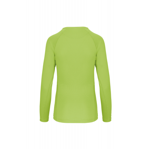 lime Camiseta de deporte manga larga mujer