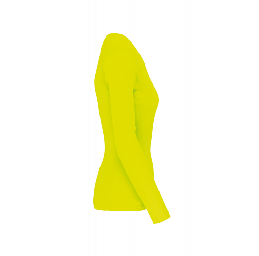 fluorescent yellow Camiseta de deporte manga larga mujer