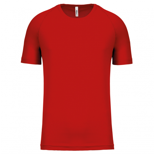 red Camiseta de deporte manga corta niños