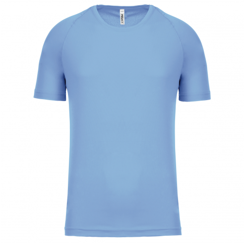 sky blue Camiseta de deporte manga corta niños