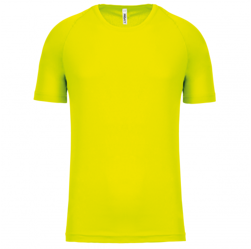 fluorescent yellow Camiseta de deporte manga corta niños