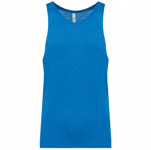 sporty royal blue heather Camiseta tirantes Triblend hombre