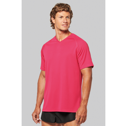 Camiseta de deporte cuello de pico hombre