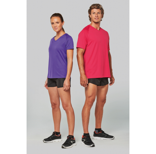 Camiseta de deporte cuello de pico hombre