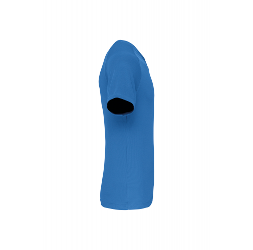 aqua blue Camiseta de deporte cuello de pico hombre