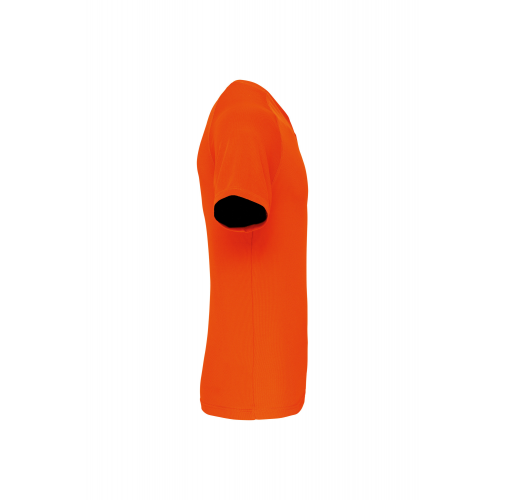 fluorescent orange Camiseta de deporte cuello de pico hombre
