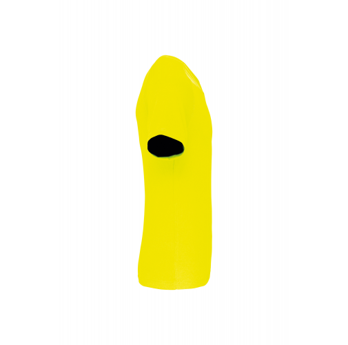 fluorescent yellow Camiseta de deporte cuello de pico hombre