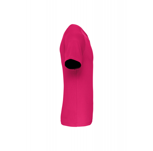 fuchsia Camiseta de deporte cuello de pico hombre