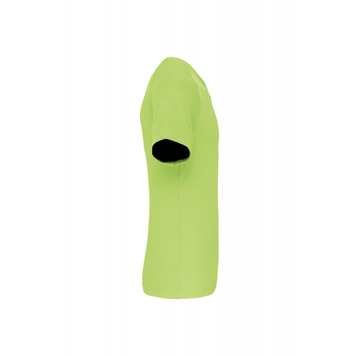 lime Camiseta de deporte cuello de pico hombre