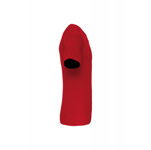 red Camiseta de deporte cuello de pico hombre