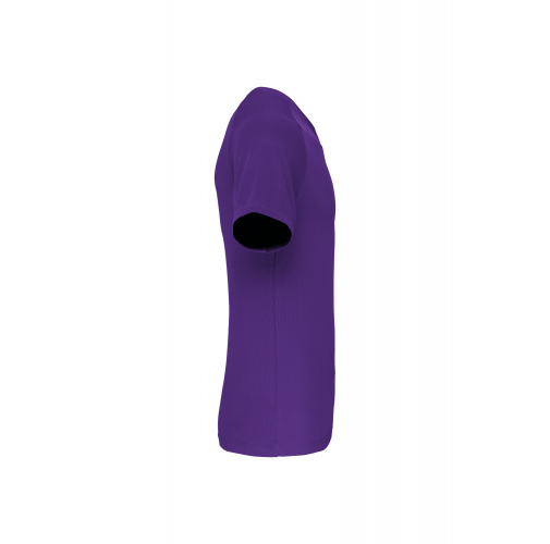 violet Camiseta de deporte cuello de pico hombre