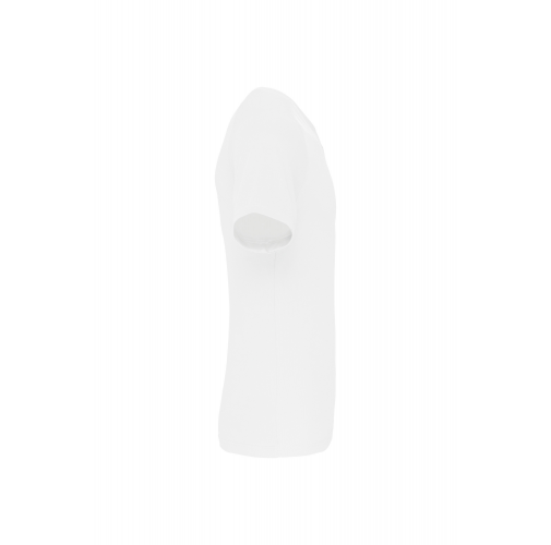 white Camiseta de deporte cuello de pico hombre