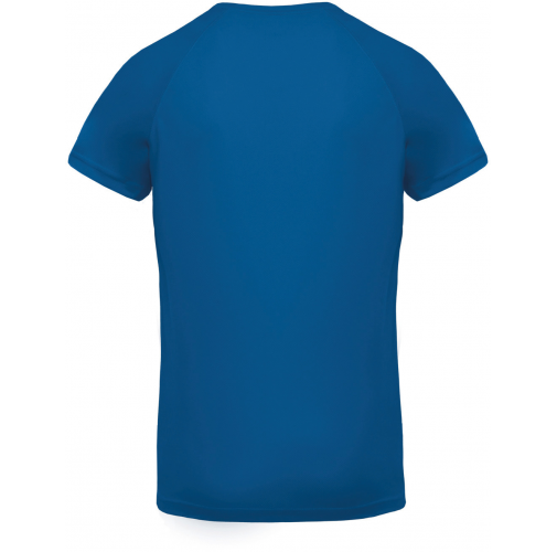 sporty royal blue Camiseta de deporte cuello de pico hombre