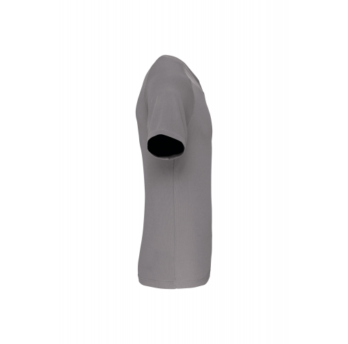 fine grey Camiseta de deporte cuello de pico hombre