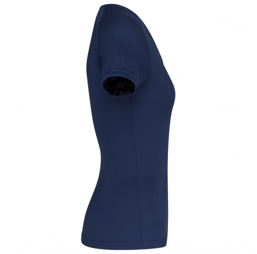 sporty navy Camiseta de deporte cuello de pico mujer
