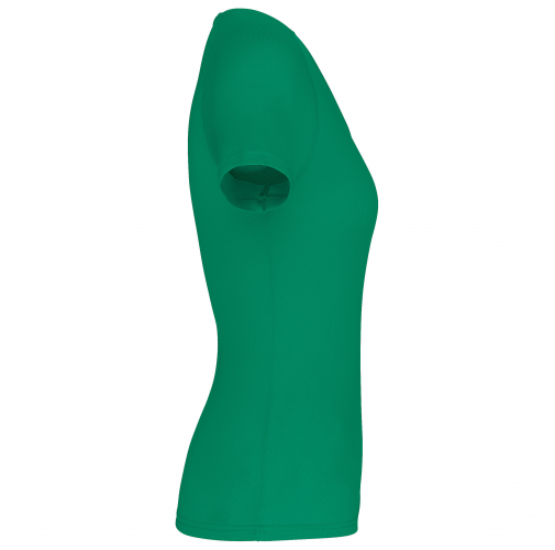 kelly green Camiseta de deporte cuello de pico mujer