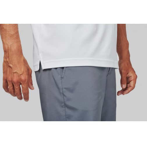 Polo interlock de manga corta hombre