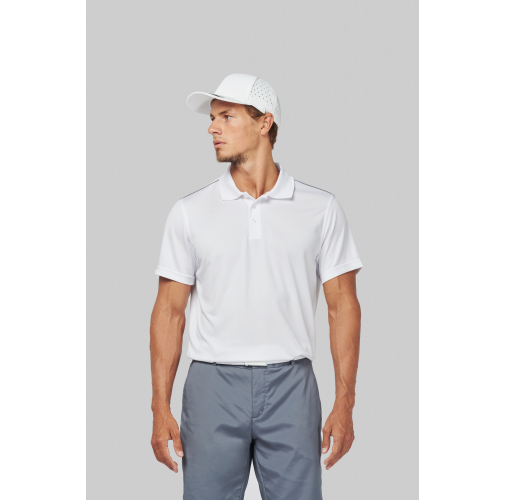Polo interlock de manga corta hombre