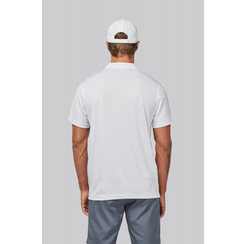 Polo interlock de manga corta hombre