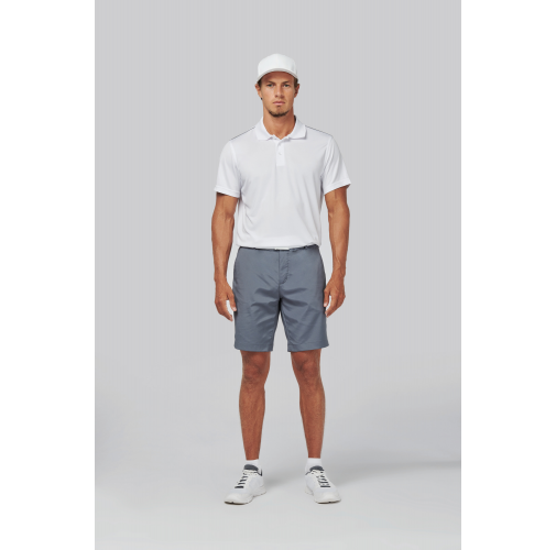 Polo interlock de manga corta hombre