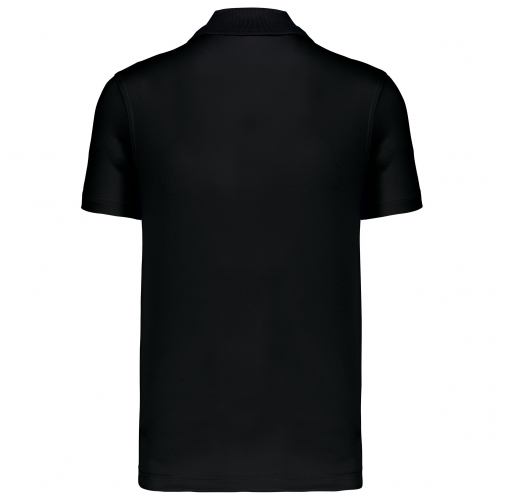 black Polo interlock de manga corta hombre